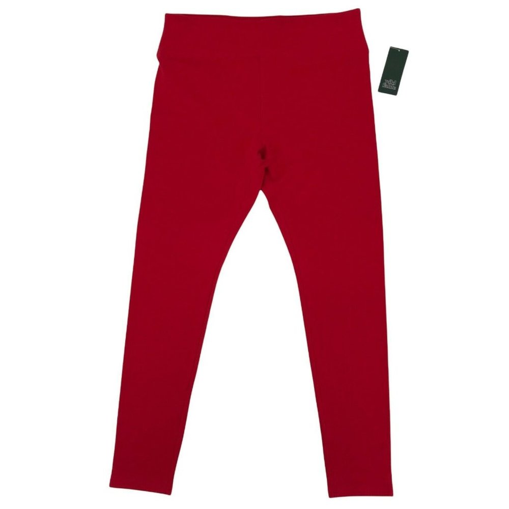 Wild Fable Womens High Rise Stretch Pop Fashion Red Skinny Leggings Choose Size - Picture 3 of 11